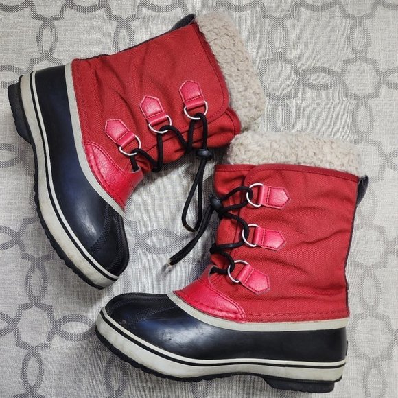 Sorel Rubber/ Fabric Waterproof Winter Boots Kid's Size 3 - Picture 9 of 12